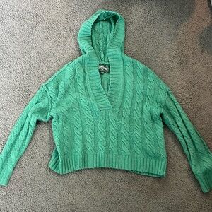 Green Hoodie sweater